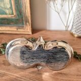 Silver-plated swan bowl