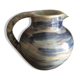 Blue enamelled carafe pitcher