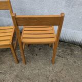 Paire de chaises de style André Sornay