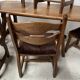 Dining room furniture Table and chairs XX century