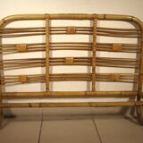 Head and footboard in rattan
