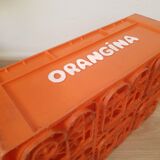 Vintage Orangina advertising bottle crate