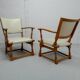 Set of 4 Dutch Design Oakwood Arm Chairs by Theo Ruth for Artifort, 1950s