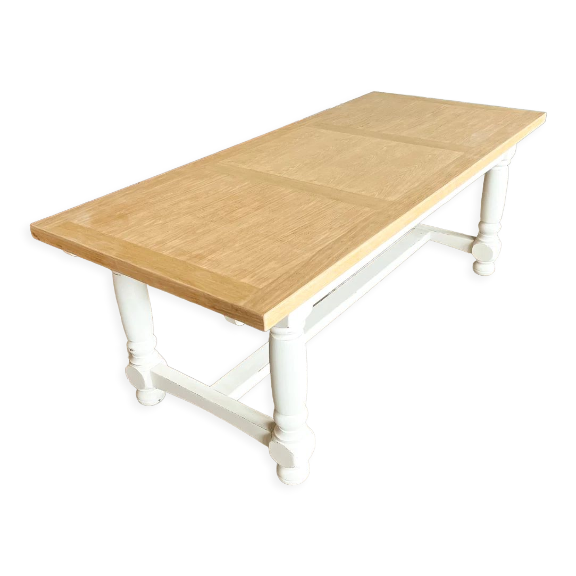 Old white farmhouse table