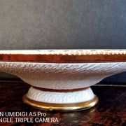 Earthenware fruit bowl - signed and numbered under the base