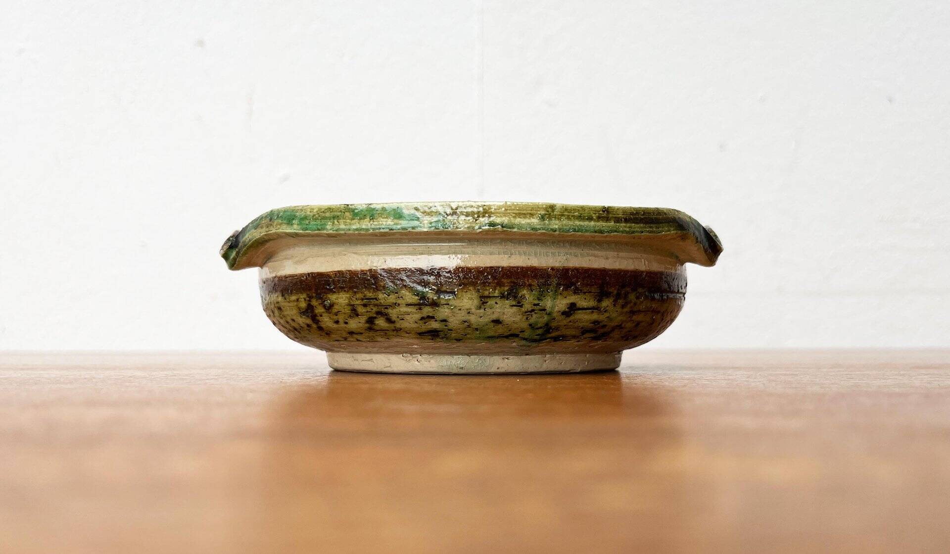 Studio pottery ashtray from mid-century German, 1960s.