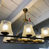 6 glass chandelier