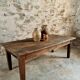 Table basse en châtaignier, France début du XIXe siècle