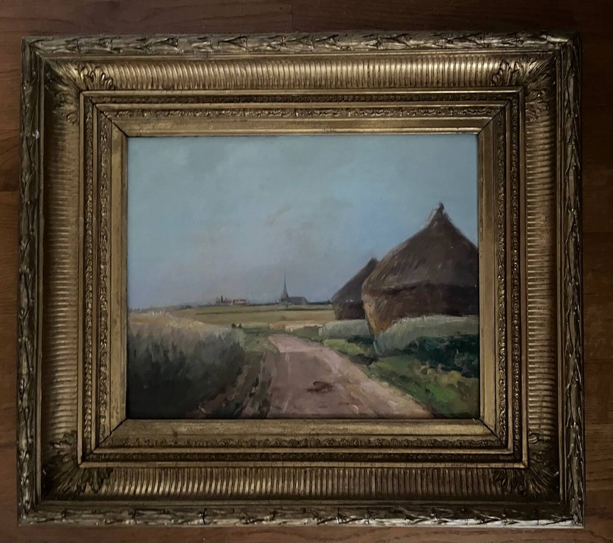 Painting: oil on panel - The millstones