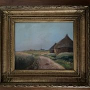 Painting: oil on panel - The millstones
