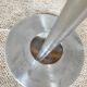 Brushed aluminium floor lamp, Space Age style, 1970s
