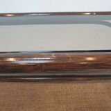 Italian Bamboo and Rattan Coffee Table, 1980s