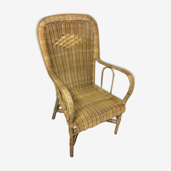 Armchair in rattan 50