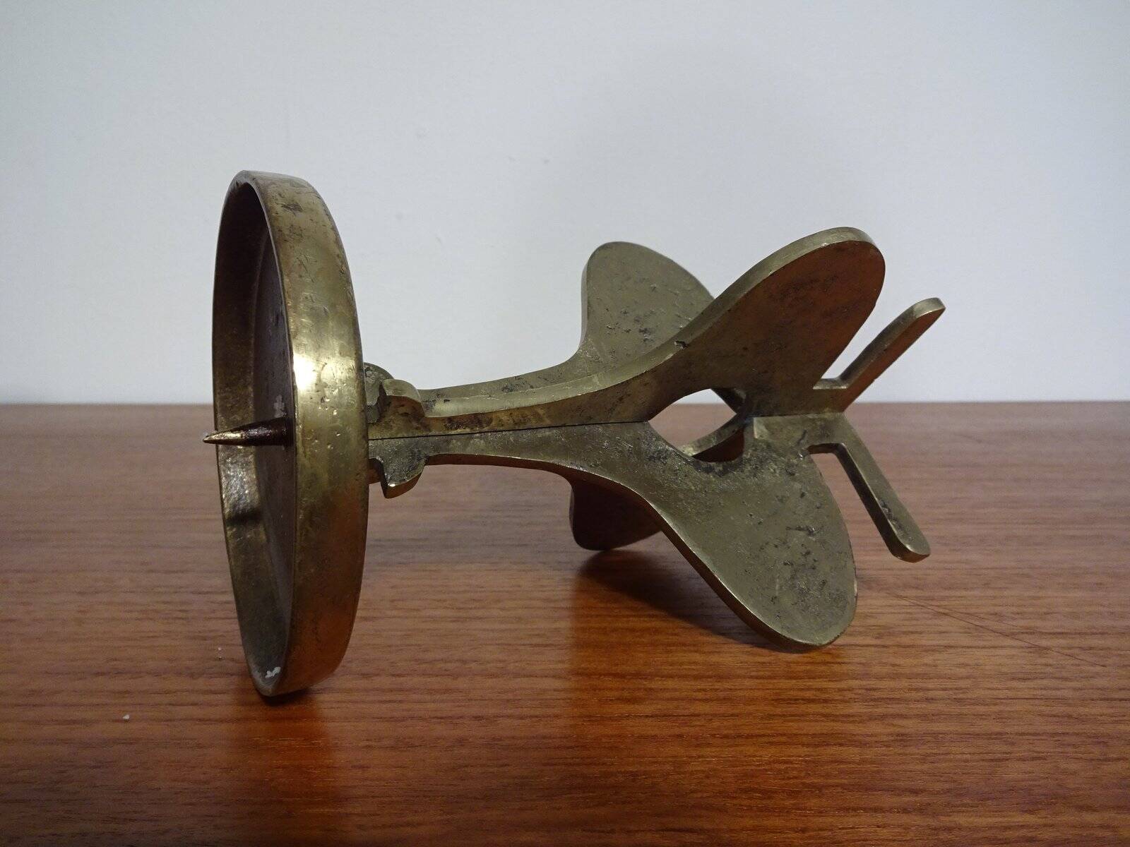 Brutalist Bronze Candleholder, 1960s