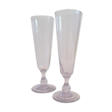 Champagne flutes at the end of the 19th century