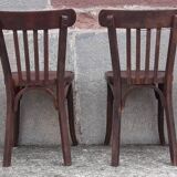 Baumann bistro chairs, 1950s. (Set of 4)