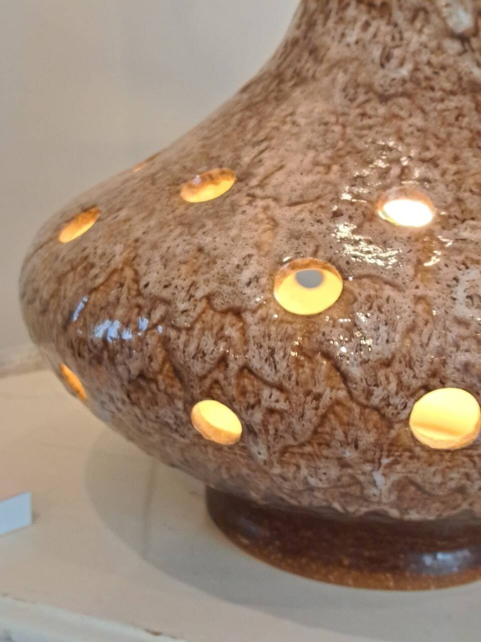 Ceramic lamp from the 1960s-1970s
