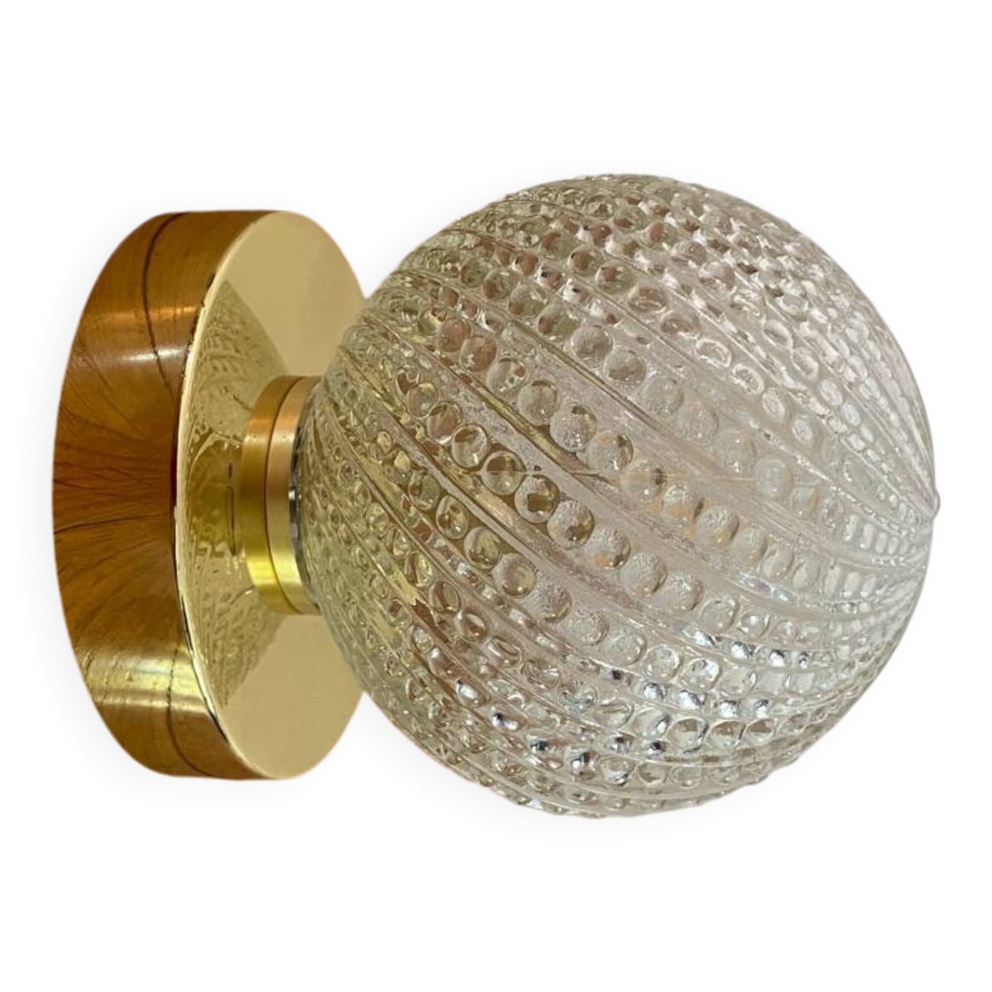 Wall lamp with vintage globe