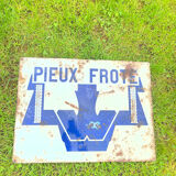 Enamelled advertising plate Frote Piles