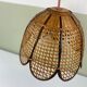 Vintage wicker pendant light