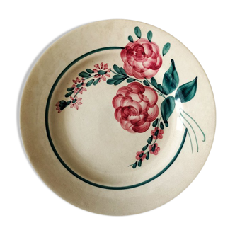 Vintage plate decor flowers