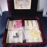 Board Game - Backgammon Set - Vintage - Wood, Ceramic