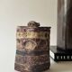 Vintage ceramic closed pocket emptier signed KS
