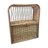 Blond rattan shelf 1960