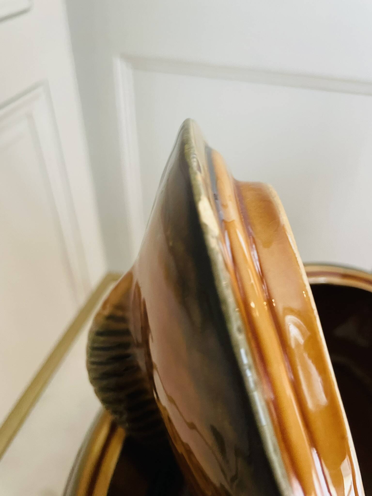 Sarreguemines earthenware fish tureen