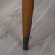 Table basse en teck vintage double plateau 1960 suede