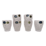 6 bohemian crystal liquor glasses