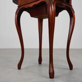 Late 19th‑Century French Louis XV Style Walnut Side Table with Drawer and S