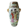 Vase Chinois Japonais polychrome en porcelaine fine, motifs Geishas