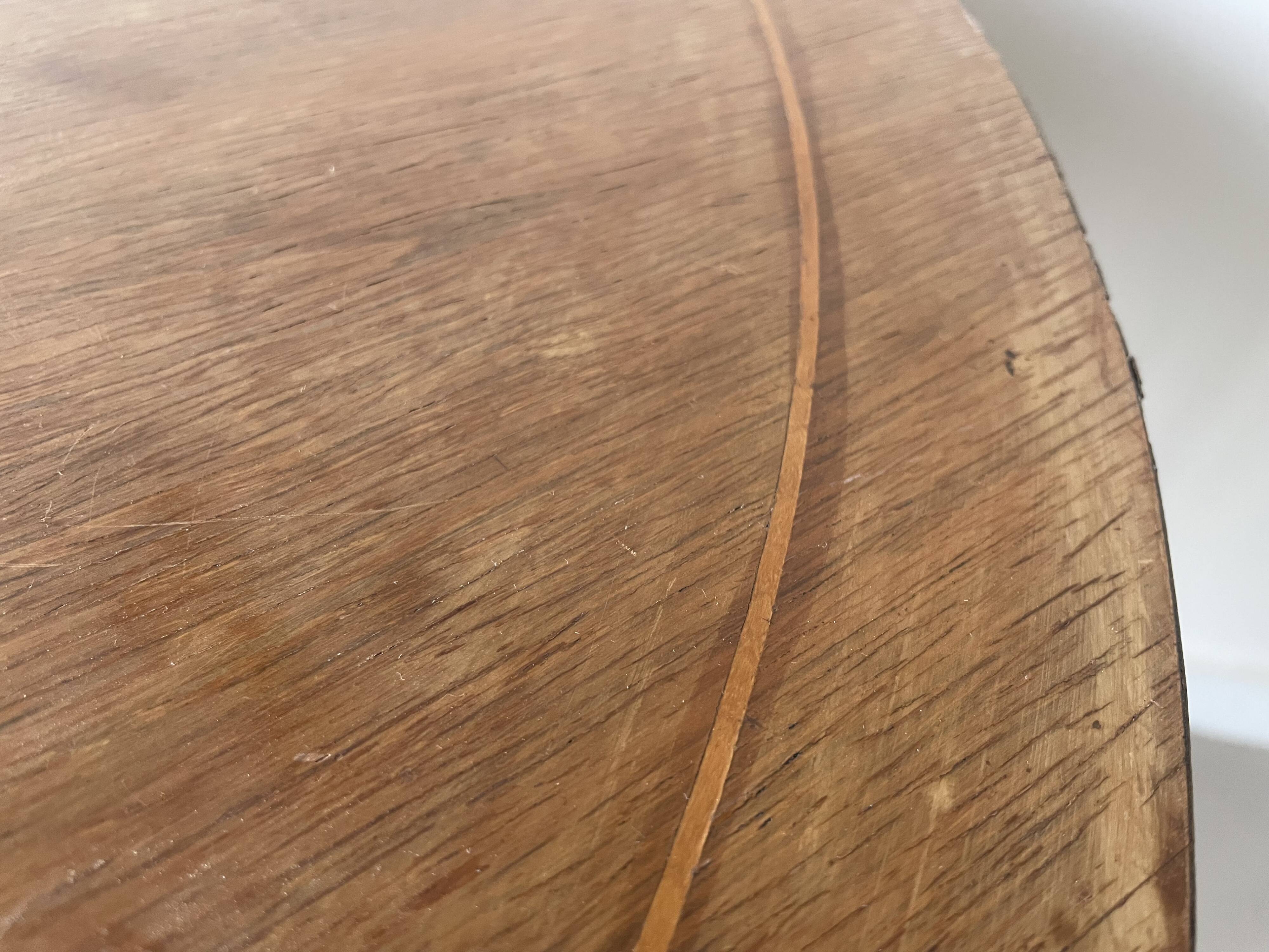 Old round side table