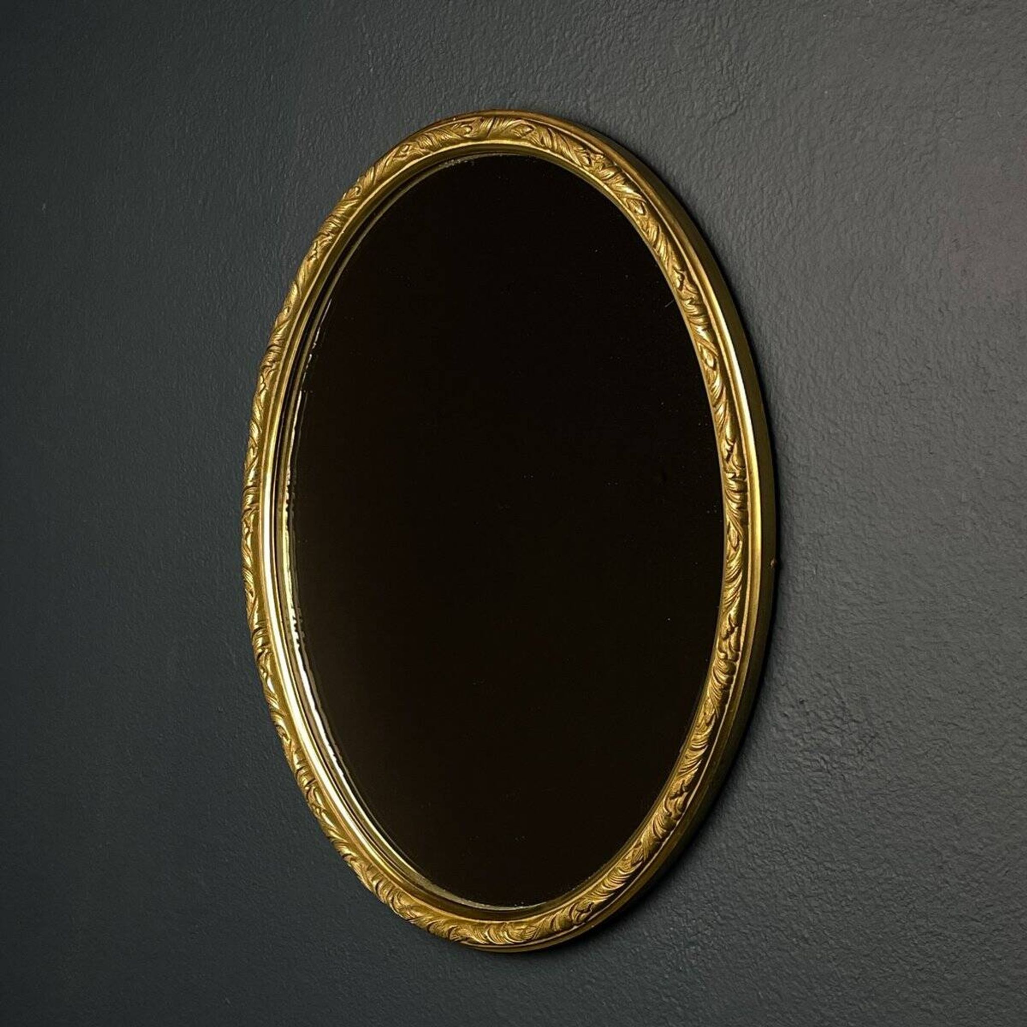 Miroir en laiton, Italie, années 1950