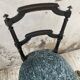 Chaise Napoléon 3 velours bleu
