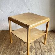 Swedish modern birch side table, late 20th century