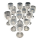 Aperitif or digestive stemmed glass in worked glass