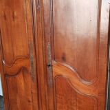 Old pair of walnut doors cabinet front