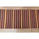 1970s Vintage Turkish Handmade Wool Cotton Red Orange Kilim Rug 93x323