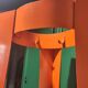 Orange designer coat rack 'Chase G' by Van Esch from the 2000s.