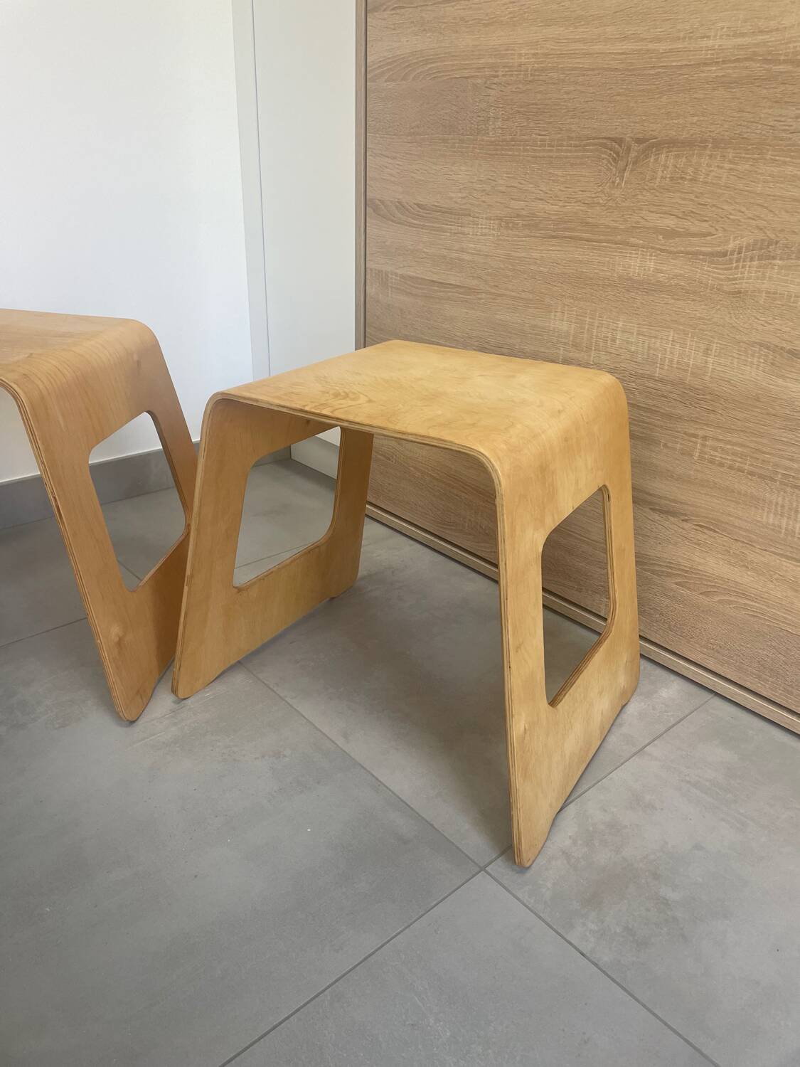 Pair of benjamin ikea table stools 1990