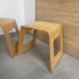 Pair of benjamin ikea table stools 1990