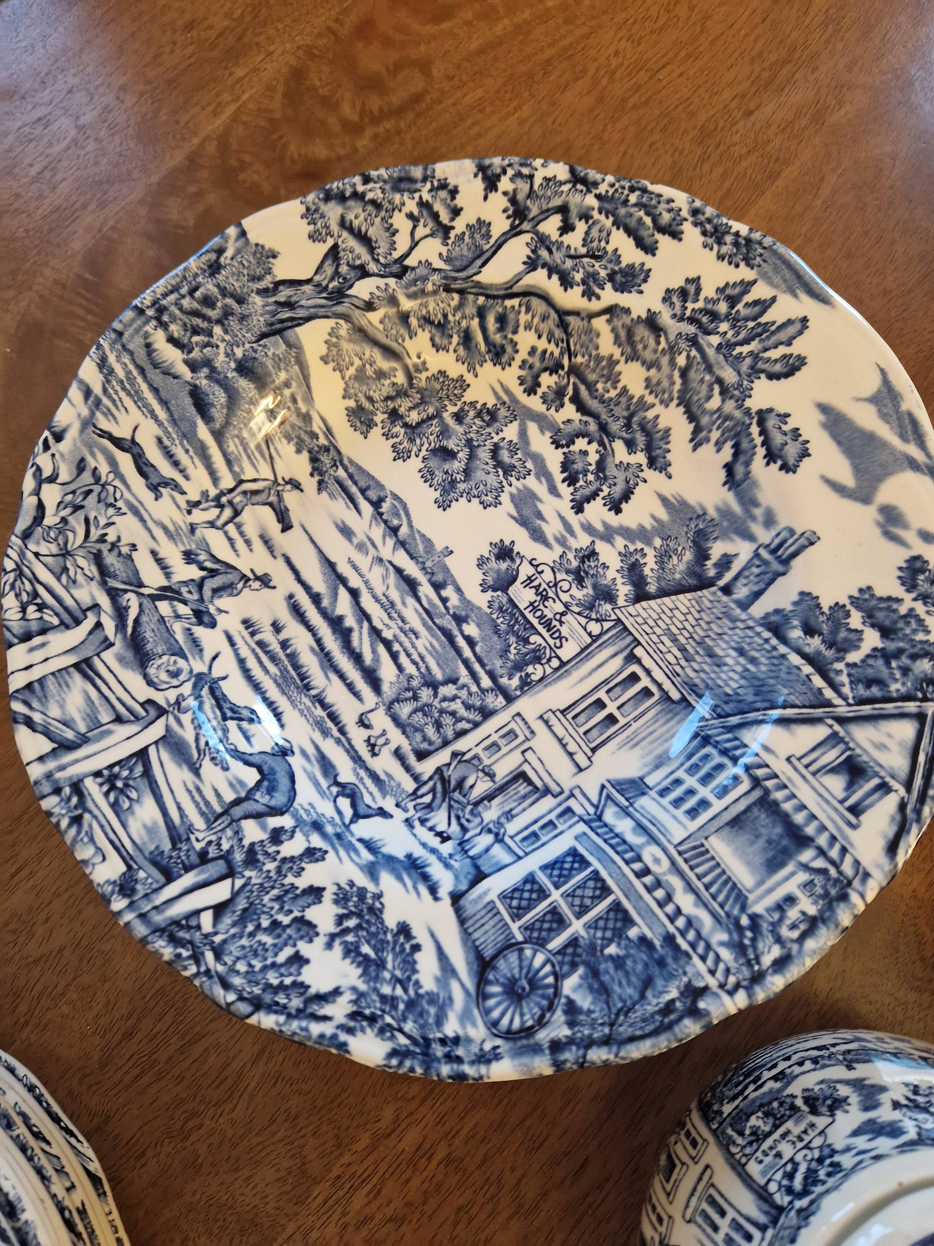 Vintage tableware "English style" Lunéville – Hunters & Pub Hare & Ho