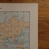 Original lithograph on currents (atmospheric and marine)