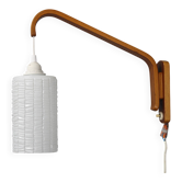 Applique en bois et verre, Tchécoslovaquie années 1960