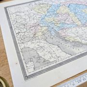 L'Autriche, carte ancienne, imprimée en 1852.