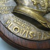 Louis Pasteur bronze medallion by Ringel d'Illzach