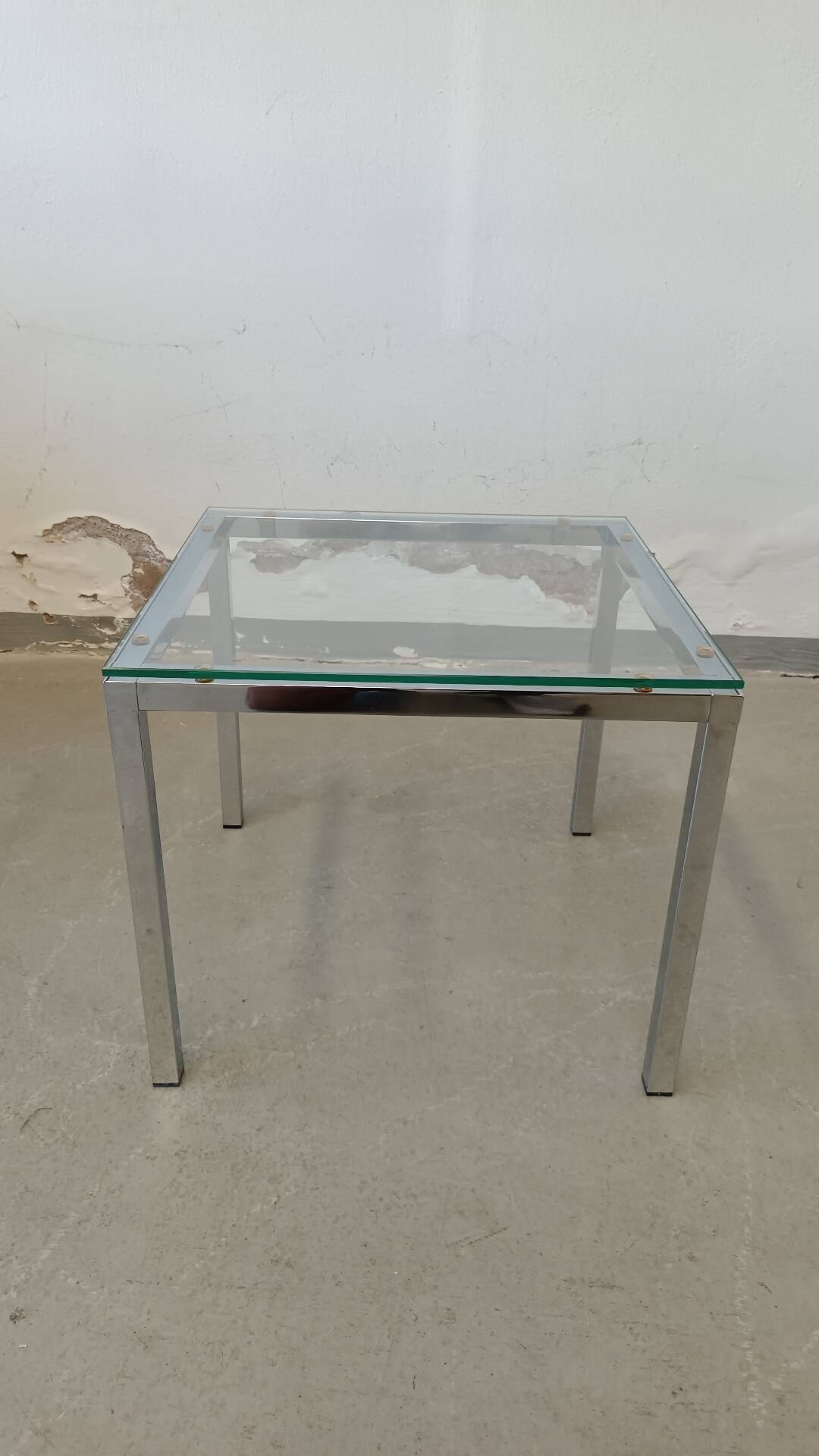 Chrome side table