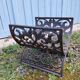 Cast iron magazine rack / wood log rack